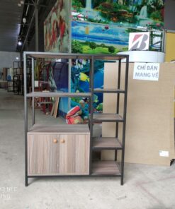 Kệ để lò vi sóng khung sắt có tủ gỗ GHTop-5117 12 ke de lo vi song khung sat co tu go ghtop 5117 MHG 450EV 1