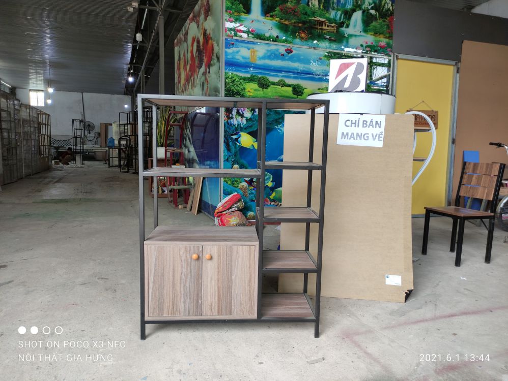 Kệ để lò vi sóng khung sắt có tủ gỗ GHTop-5117 5 Kệ để lò vi sóng khung sắt có tủ gỗ GHTop-5117 - Ảnh 3