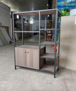 Kệ để lò vi sóng khung sắt có tủ gỗ GHTop-5117 16 ke de lo vi song khung sat co tu go ghtop 5117 MHG 450EV 3