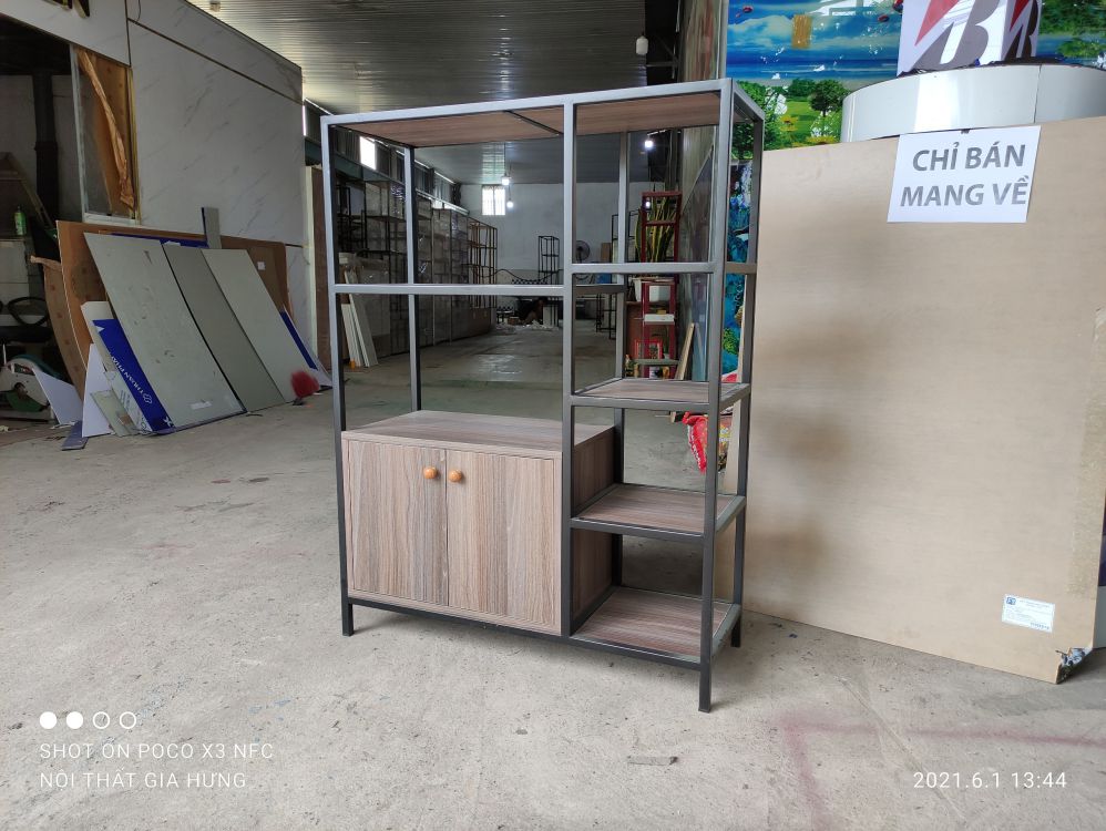 Kệ để lò vi sóng khung sắt có tủ gỗ GHTop-5117 9 Kệ để lò vi sóng khung sắt có tủ gỗ GHTop-5117 - Ảnh 7