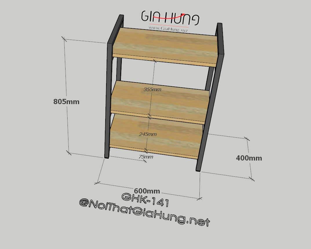 Kệ để lò vi sóng 3 tầng đa năng SGH-1461 6 Kệ để lò vi sóng 3 tầng đa năng SGH-1461 - Ảnh 4
