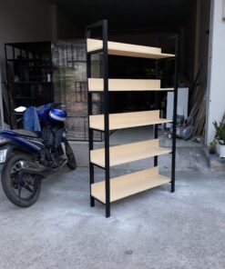 Kệ Shop Khung Sắt Mặt Gỗ SGH-2175